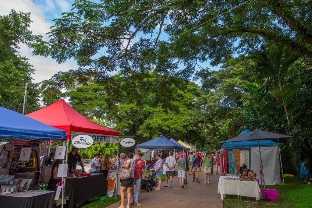 tanks markets at the cairns botanic gardens