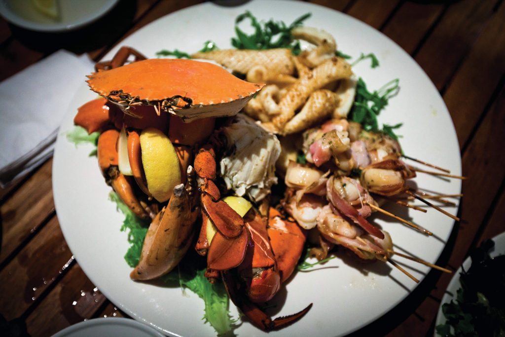 mudcrab at sunset tavern karumba