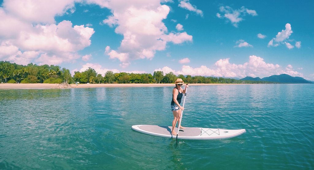 Beach paddling