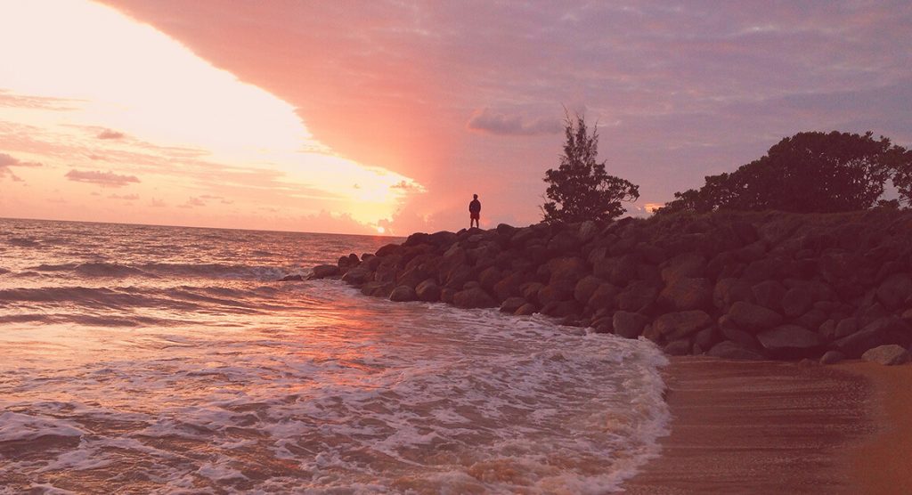 Beach and sunset