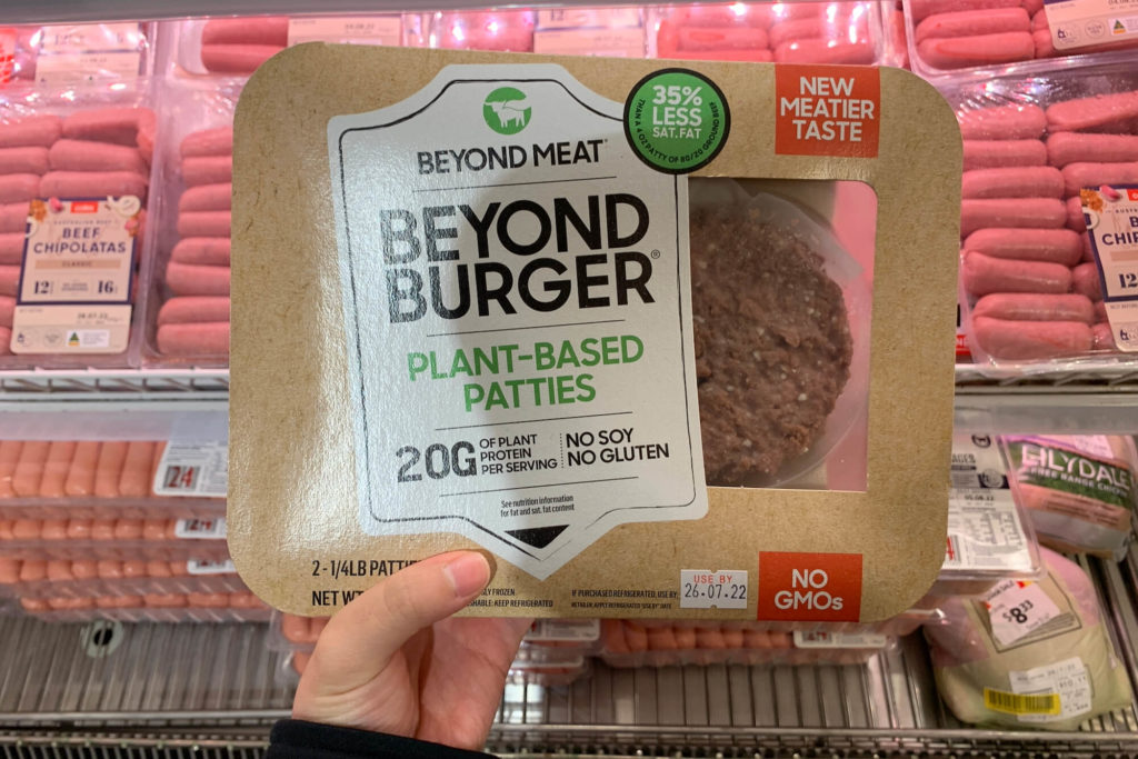 ベジタリアン用のハンバーグ