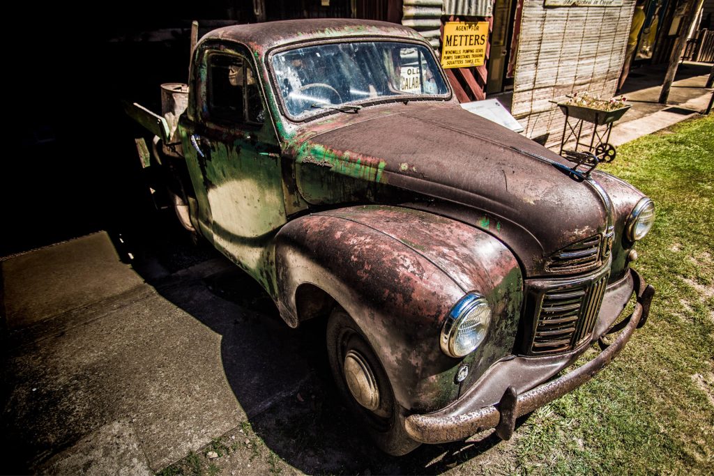 Vintage vehicle at Herberton