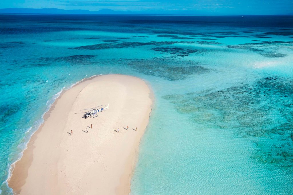 Land on a sand cay on the great barrier reef