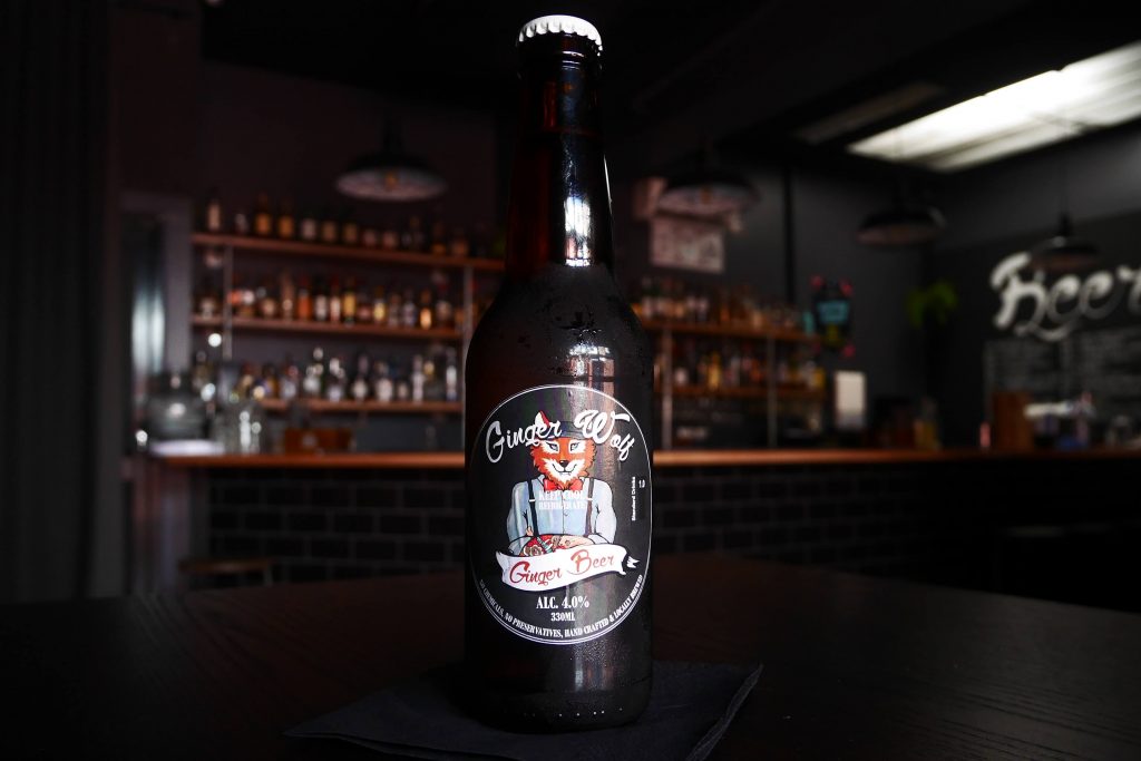 Three Wolves ginger beer
