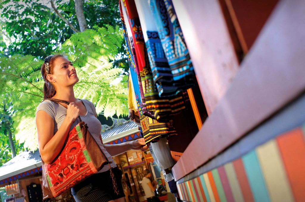 Shopping at Kuranda markets