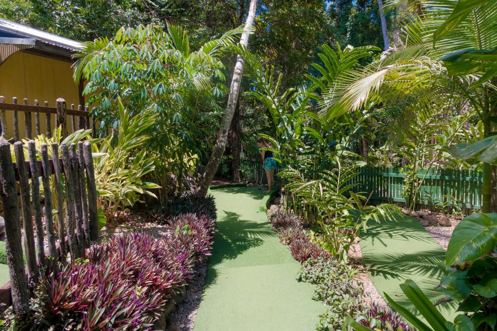 Mini golf at Kuranda Markets